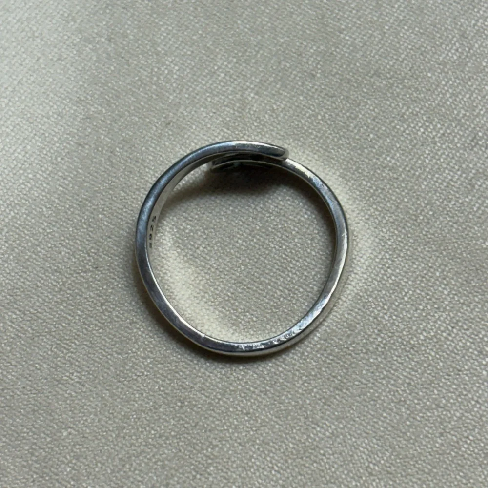 Sterling Silver Faith Cross Bypass Ring
